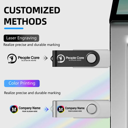 Free Custom Logo TYPE-C USB Flash Drive 128GB USB-C Pen Drive 64GB White Purple Memory Stick 32GB 16GB Pendrive Storage Device
