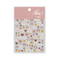 White Bloom Translucent Hollow Butterfly Heart Nail Sticker Press on Nails Decals Hollow Heart Star Moon Shape Sticker Sliders