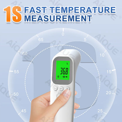 AiQUE Infrared Thermometer Forehead ℃/℉ Digital LCD Body Fa's't Measure Kids Adult Fever IR Children Non-Contact Termometro