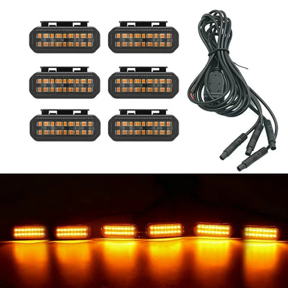 Beusfirts LED Front Grille Light FOR RAM 1500 Accessories Car Daytime Running Light Wheel Eyebrow Lamp For Pickup Offroad 12V