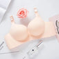 Extreme Push-Up Bra 8cm Thick Pads for Small Bust, Wireless Double Cup Lift, Soft Comfort Fabric, Adjustable Deep V Bras