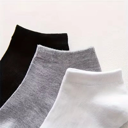 Summer Spring Unisex Solid Color Ankle Socks 10/20/40 Pairs Soft Lightweight No Show Sports Socks for Men Women Bulk Value Pack