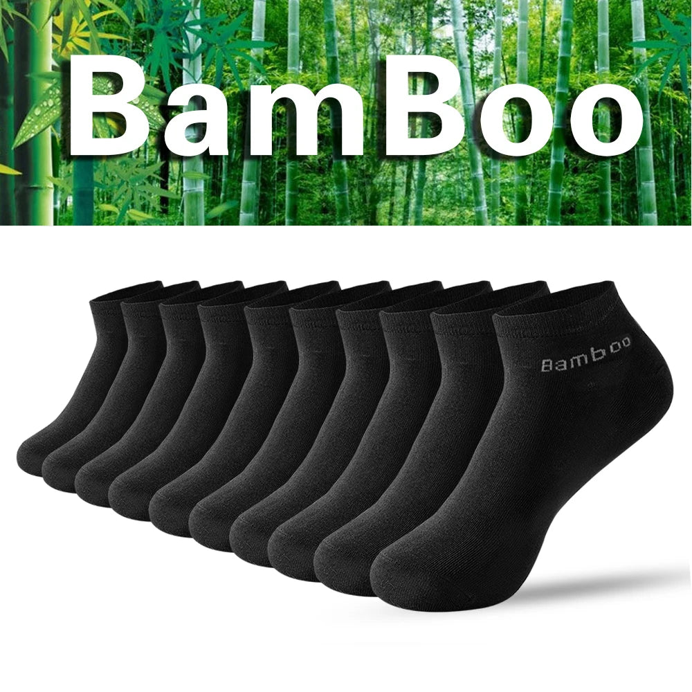 5 Pair5High Quality Man Bamboo Socks Sweat Absorbing Deodorizing Men's Business Casual Dress Socks Men Black Long Socks Gift Sox