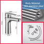ULA G1/2 Basin Faucet Waterfall Bathroom Sink Faucet Hot Cold Water Mixer Tap Deck Mounted Bathroom Tap Crane Washbasin Tap