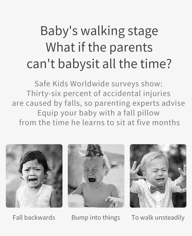 AIBEDILA Newborn Head Back Protector Baby Protect Pillow Learn Walk Headgear Prevent Injured Safety Pad Prevention Fall Pillows