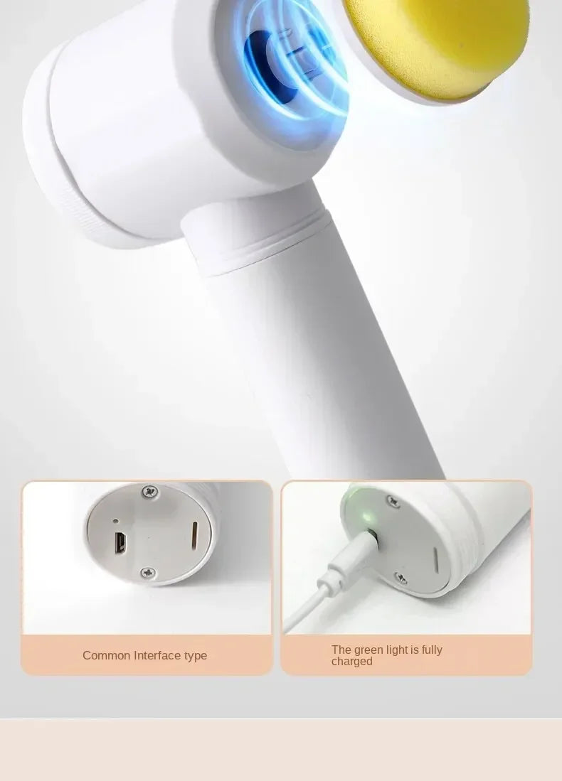 Wireless Electric Spin Scrubber Power Cleaning Brush For Kitchen Bathroom Car Tiles Multi Function Portable Scrub Tool