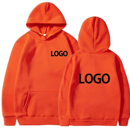 Men's and Women's Hooded Pullover, Customized Team Loose Casual Clothing, Fashionable and Personalized 100% Polyester,