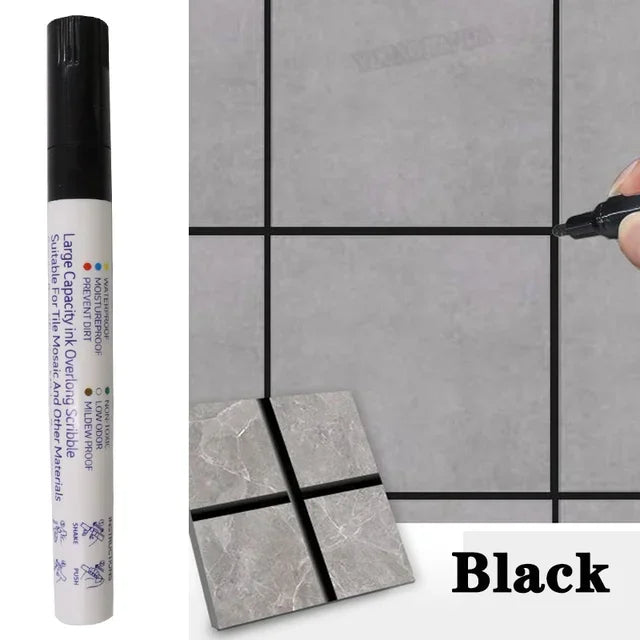 Waterproof Tile Marker Grout Pen Wall Seam for Floor Bathroom Kitchen Toilet Wall Seam Repair Black White Gold Silver Beige