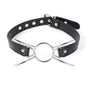 PU Leather Spider X Style O Ring Open Mouth Gag BDSM Oral Restraint Fetish Play Toy For Adult Men Women Couples