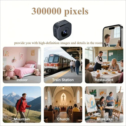 New Mini 6K WiFi Security Camera Full HD Surveillance Cam Two-way Audio Motion Detection Infrared Night Vision Home Monitor