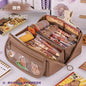 Large Capacity Pencil Case with Zipper - Portable Stationery Bag for Students, School & Office Supplies Storage