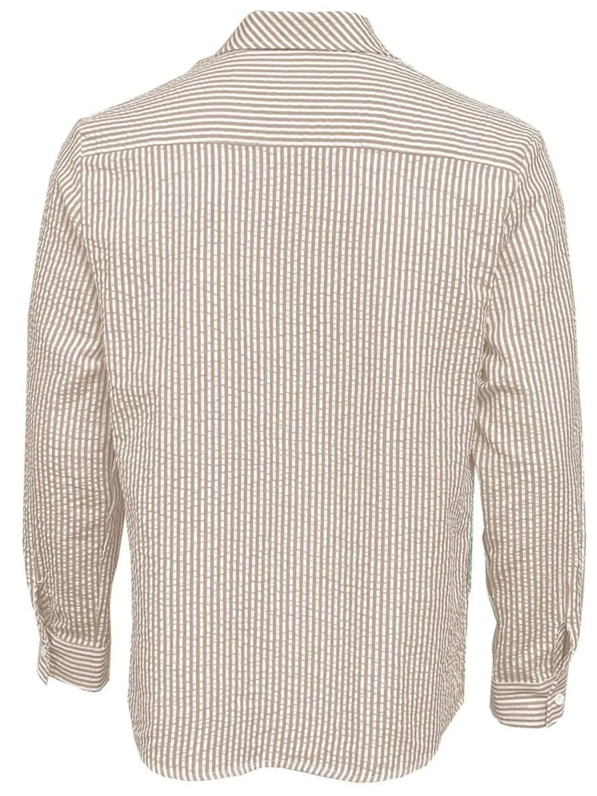 Men's Long Sleeve Striped Shirt with Loose Fit Stylish Comfortable Casual Wear for All Seasons Ideal for Outdoor Activities