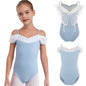 New Girls Ballet Leotards Kids Child Sleeveless Fairy Butterfly Wing Hollow Stitching Gymnastics Leotard Professional Stage Wear