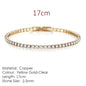 Fashion Multicolor Tennis Bracelet for Women 2.5/3/4/5mm Zirconia Charm Designer Tennis Chain Men Bracelet Wedding Jewelry KC128