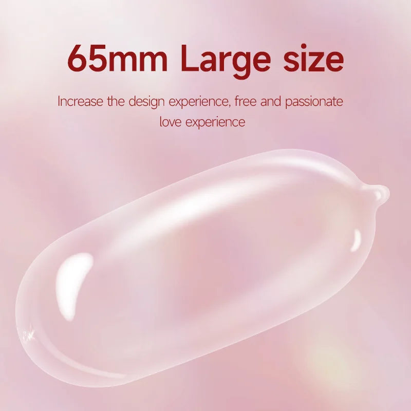 Extra Large Size 65mm Condoms Adults Toys For Men 10pcs XXL G-Spot Penis Sleeve Super Ultra Thin Smooth Condones Sex Products