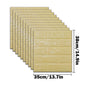 10pcs Self Adhesive Decor 3D Foam Wall Stickers Pane Room Waterproof Peel and Stick Brick Wallpaper for Interior Decoration