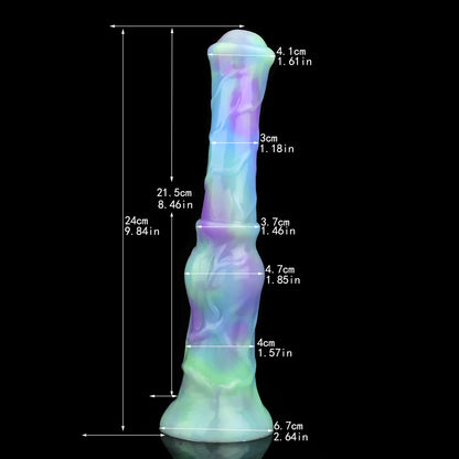 YOCY Long Horse Dildo Silicone Female Masturbator Knot Animal Anal Plug Butt Prostate Massager Stimulator Sex Toys For Couple