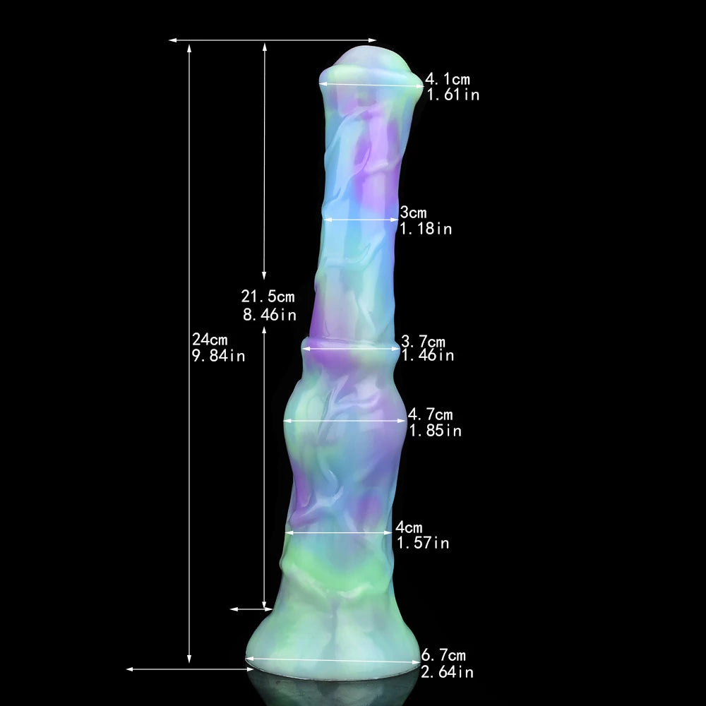 Yocy Silicone Knot Dildo Long Animal Horse Penis Soft Butt Plug With Sucker Vaginal Massager Anal Sex Toys For Adult Games