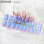 20/22Tips UV Semi cured Gel Nail Stickers Waterproof Long Lasting Full Gel Nail Wraps Press On Nail Decal DIY Manicure