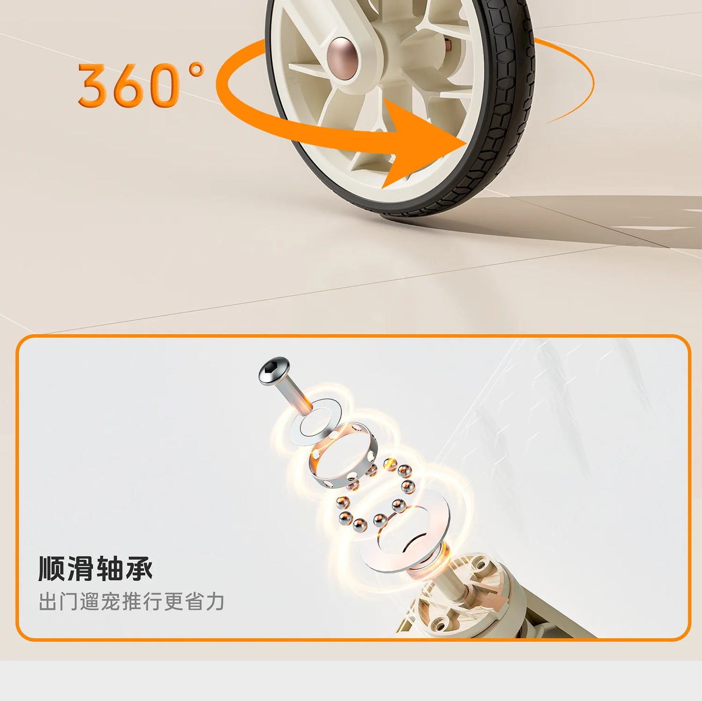 A6-2 Twin Pet Stroller Aluminum Alloy Detachable Foldable Lightweight Separate Travel Cart for Dogs Cats