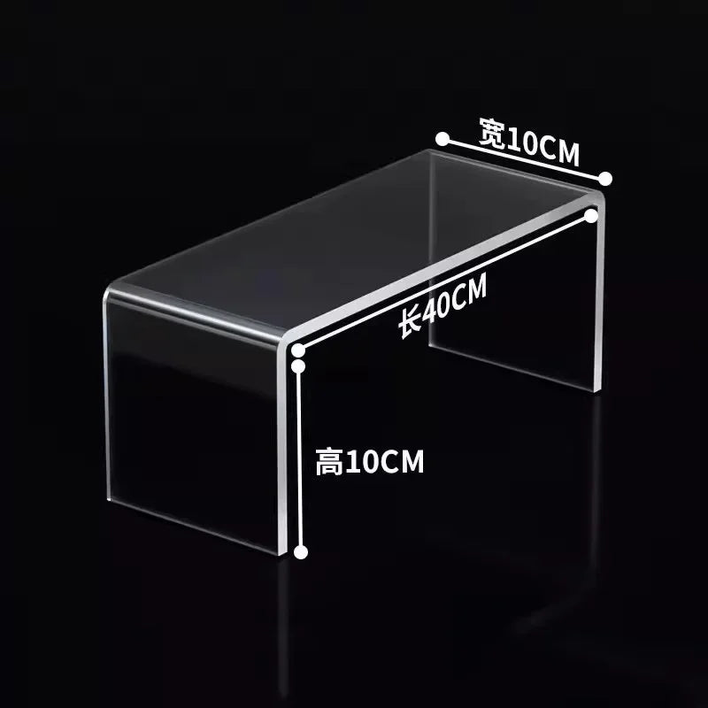 5mm Thick Acrylic Clear Storage Rack Desktop Display Cosmetics Storage Table Elevated Partition Board Toy Perfume Storage Rack