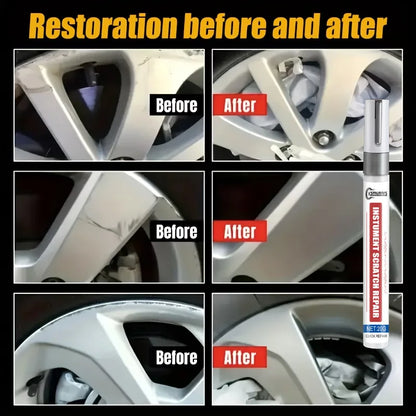 Repair Paint Pen Metal Touch Up for Wheel Rim Door Handle and Car Chrome Scratch Restoration