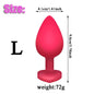 3Pcs Set Butt Anal Plug With Crystal Sex Toys for Women Men Soft Silicone Erotic Massager Stimulator Dildo Adult Product Plug