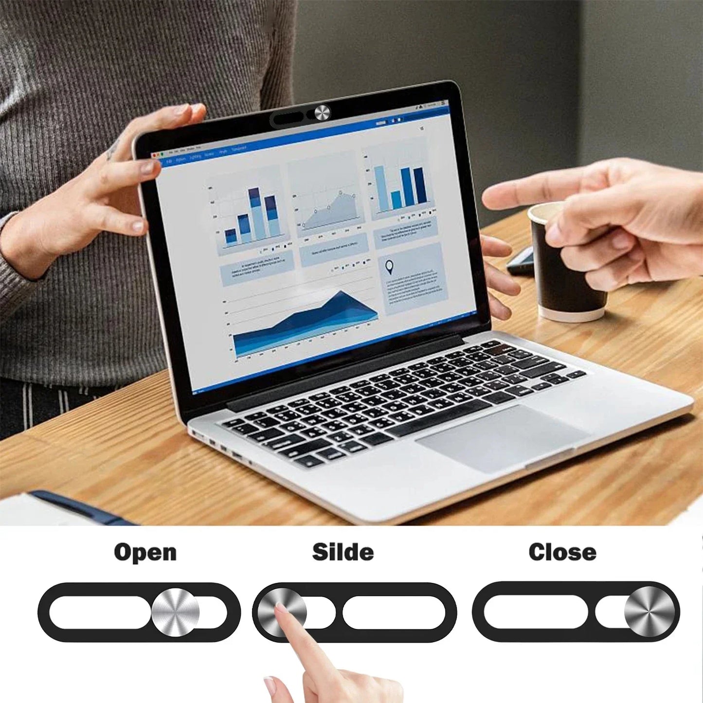 Front Camera Slide Protector Shield Phone Lens Covers Webcam Privacy Stickers For iPhone 16 15 14Pro/Pro MAX Tablet Laptop