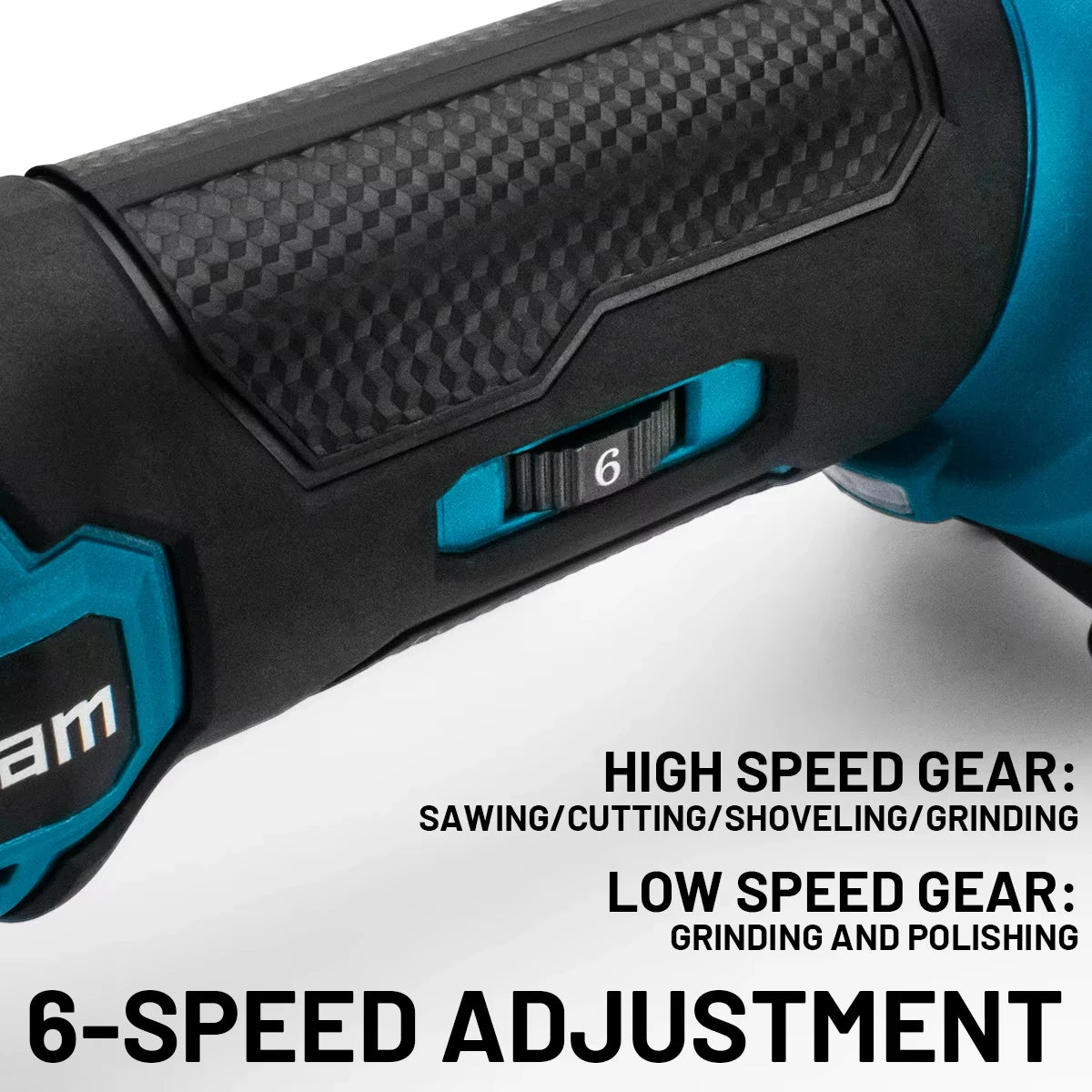 Gisam 20000OPM Cordless Quickrelease Oscillating Tool Multifunction Trimmer Power Tool Anti-Vibration for makita 18V battery Pin