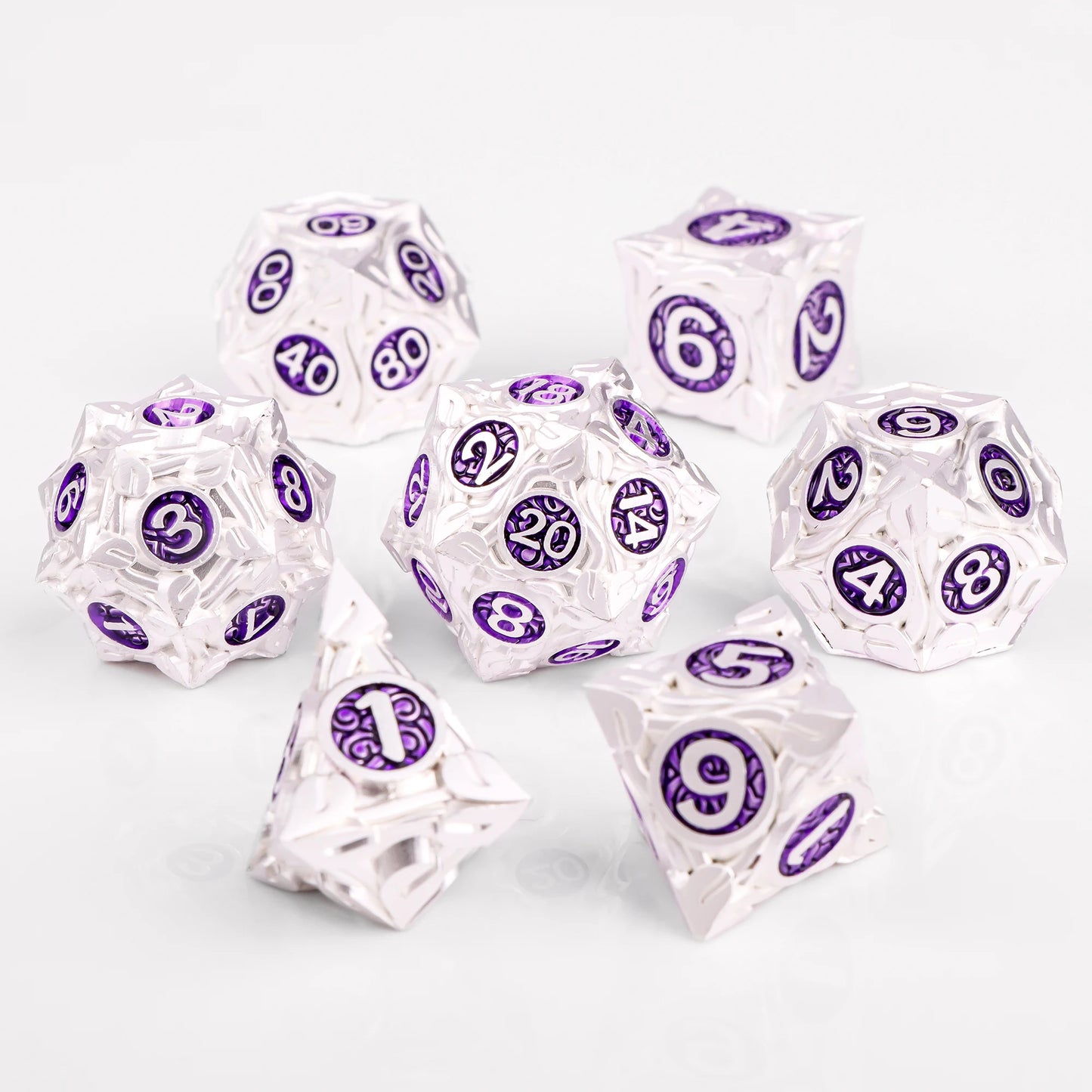 7pcs DND Metal Dice Set MTR Polyhedral Dice for Dungeons And Dragons Role Playing Games D&D Dice Set Dnd Gifts