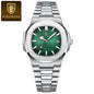 POEDAGAR Fashion Business Man Watch Waterproof Luminous Date Stainless Steel Men Quartz Watch Luxury Square Men's Watches Reloj