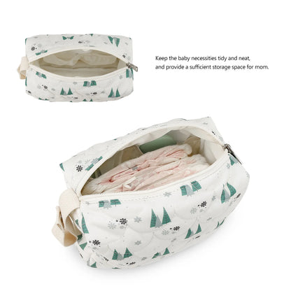 Baby Diaper Bag Waterproof Nappy Bag Reusable Wet/Dry Storage Handbag For Stroller Travel Mommy Pouch Rainbow Printed