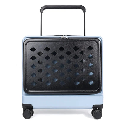 2026 Pet Trolley Luggage Portable Pet Outing Bag Transparent Space Cabin Pet Cart Handheld Cat Bag