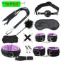 Erotic Bdsm Set Sexy Leather Plush Sex Toys Bondage Kit Handcuffs Feather Blindfold Flirt Exotic Accessories Couples Adult Games