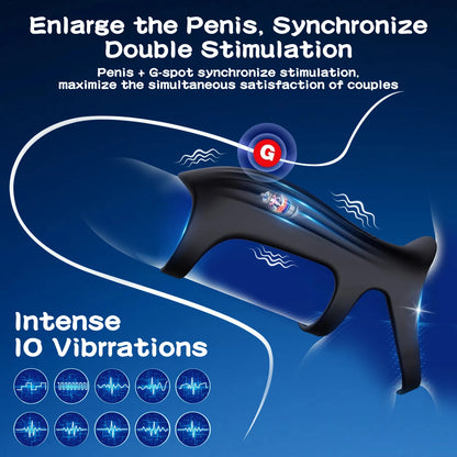 Remote Control Wearable APP Penis Sleeve Cock Ring Vibrators for Men Vibrating Dick Penis Rings Delay Ejaculation Aduls Sex Toys