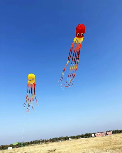 Large 15m octopus kites flying for adults kites windsurf cerfvolant inflatable toys kevlar Clothlarge kites outdoor fun dragon