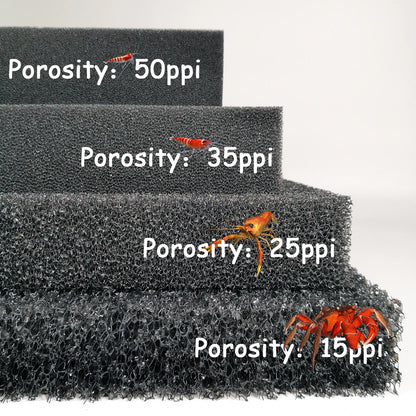 Aquarium Accessories Biochemical Cotton Filter Fish Tank Pond Foam Sponge Filter Black 15 25 35 50PPI Used For Aquariums