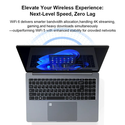 Ninkear A15 Pro Laptop 16GB 1TB AMD Ryzen 5 16 inch 120Hz 2560*1600 Display Screen Fingerprint Unlock Notebook Computer
