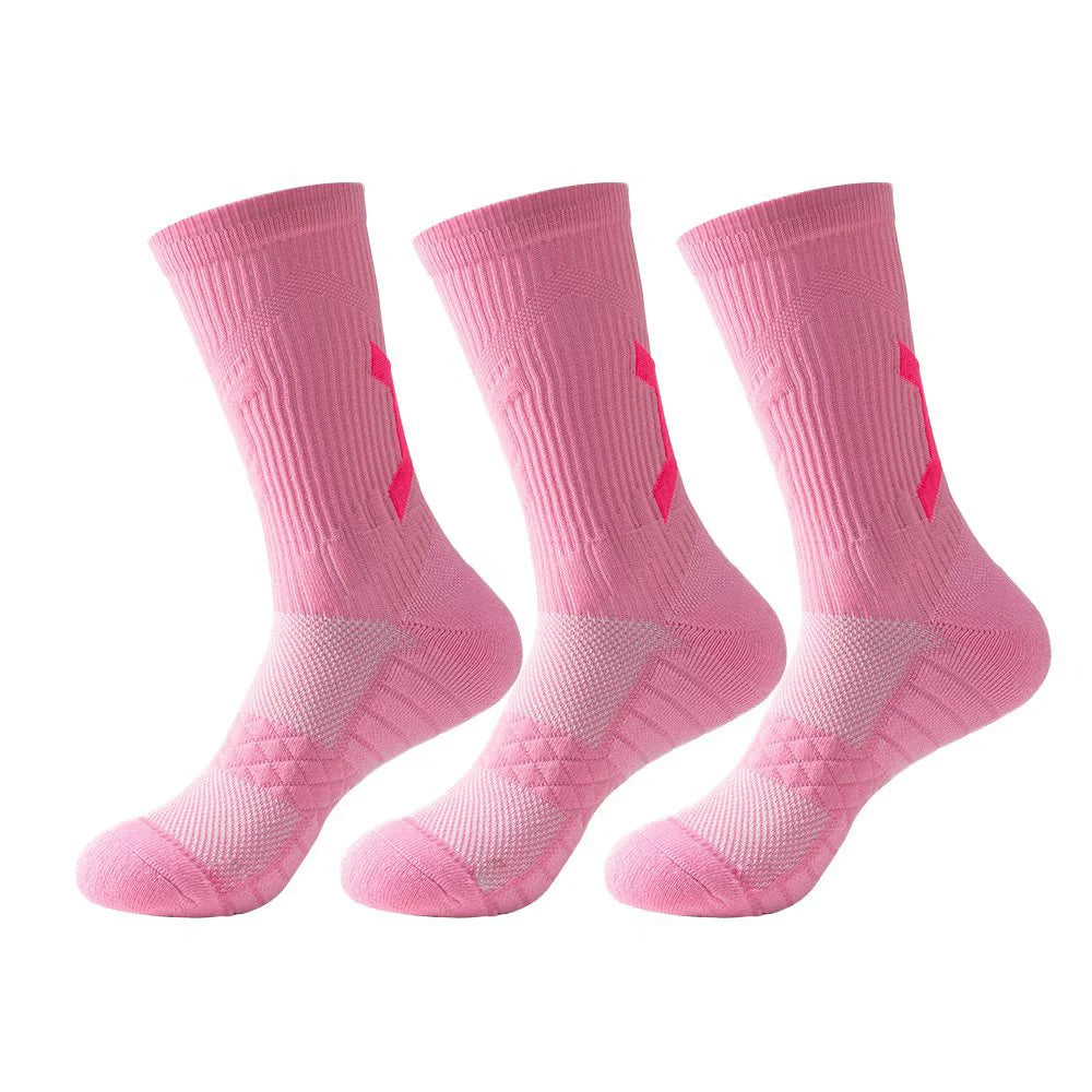 Men's Professional Basketball Training Elite Breathable Quick Drying Towel Bottom Wicking Sweat Sports Pressure Sock