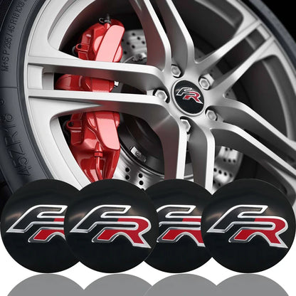 4Pcs 55/56/63mm Car Wheel Tire Center Emblem Cover Hub Caps Sticker for seat cupra Ateca Leon 6f 6j FR Mk2 Mk3 5f 1p lbiza Exeo
