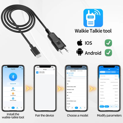 USB Programming Cable With CD for Baofeng UV-5R 82 888S UV-S9PLUS UV-13 16 17 21 Pro Quansheng UV-K5 5R Plus Walkie Talkie Radio