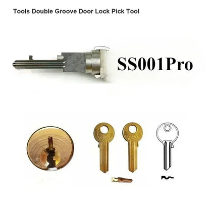 For Lishi Yale Picks Picking SS001 SS002 2 in1 Locksmith Tools Master Key Decoder Micha Decoder Hooks Topolines To Open Locks