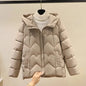 2025 New Style Korean Fashion Winter Jacket Short Down Bread Service Woman Snow Wear Puffer Coats Loose Warm Parkas Hooded Outwe