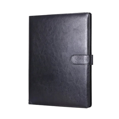 Multifunctional A4 Conference Folder Business Stationery PU Leather Contract File Folders Binder Office Supplies Desk Organizers