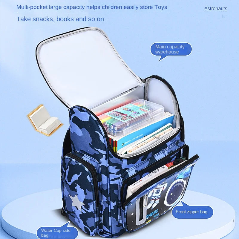 2026 Waterproof Children School bags for Boys Girls Kids Cartoon Schoolbag Orthopedic Primary School backpack mochilas infantil