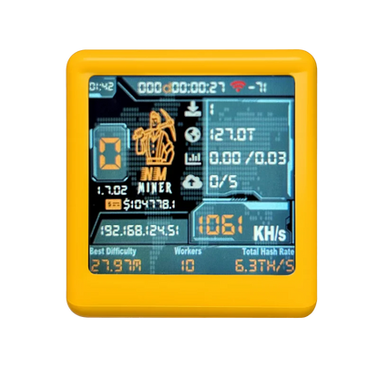 NMMiner Official Colorful Smart TV 1000KH/s Better Nerdminer V2 ESP32 BTC SOLO Lottery Miner & Smart Gift Silent Desktop Clock
