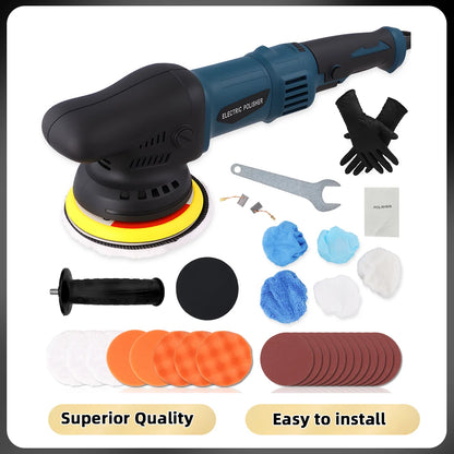Podofo 980W 5'' 550-3300 RPM Car Polisher 6 Variable Speed Adjustable for Car Detailing Waxing Polishing 24pcs Car Power Waxer