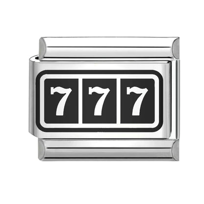 New Y2K Colorful Glaze English Word Italian Charm Link Fit 9mm Stainless Steel Jewelry DIY Making Bracelets For Gifts