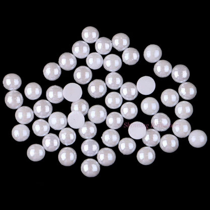 Ceramic Hotfix Rhinestone 3mm to 10mm Flatback Polymer Clay Hot Fix Strass Stones Iron-On White Color