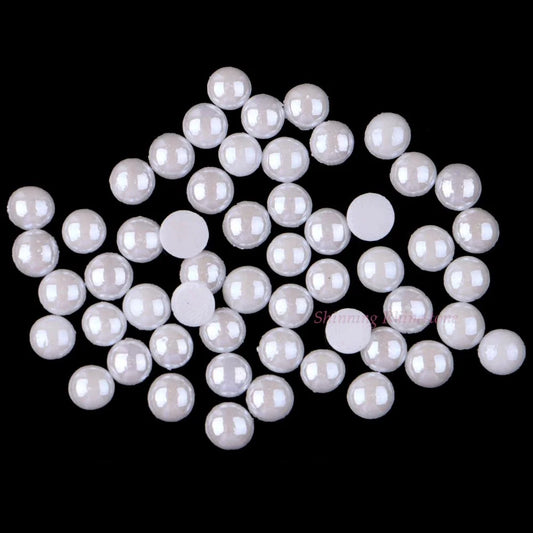 Ceramic Hotfix Rhinestone 3mm to 10mm Flatback Polymer Clay Hot Fix Strass Stones Iron-On White Color